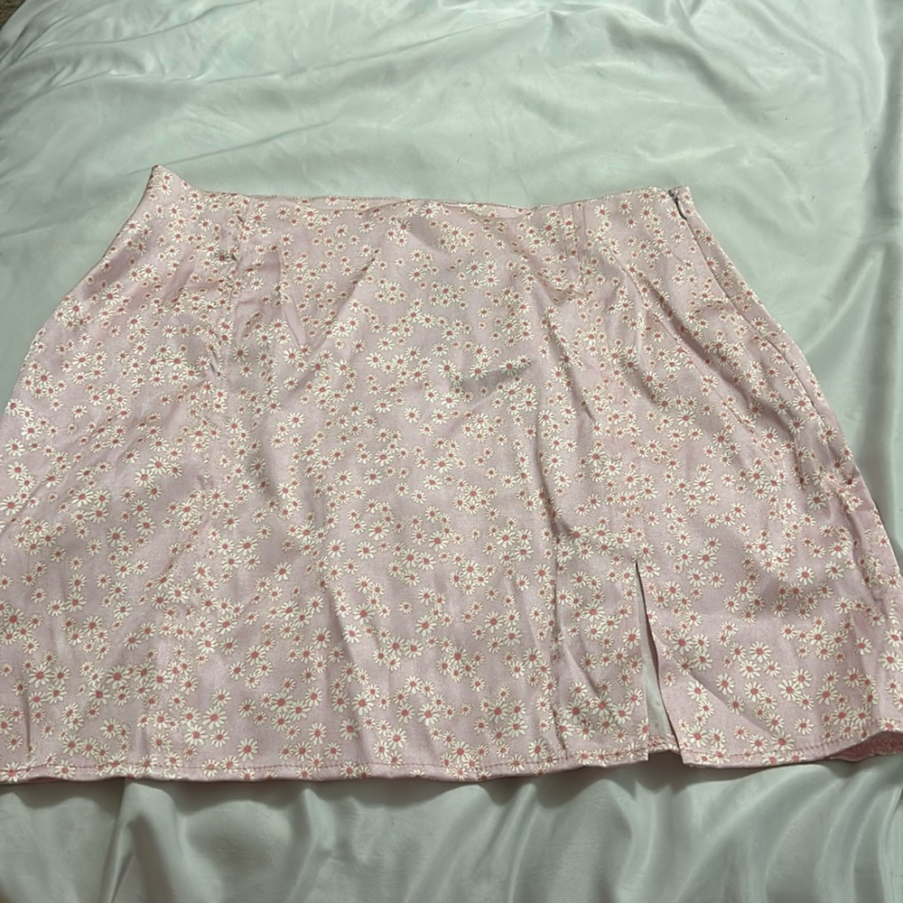 Zara floral miniskirt